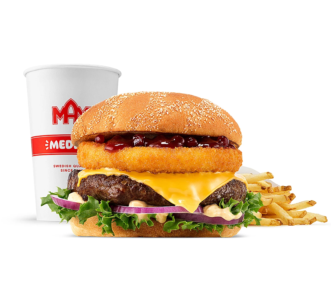 Burger Rywala Beef w zestawie