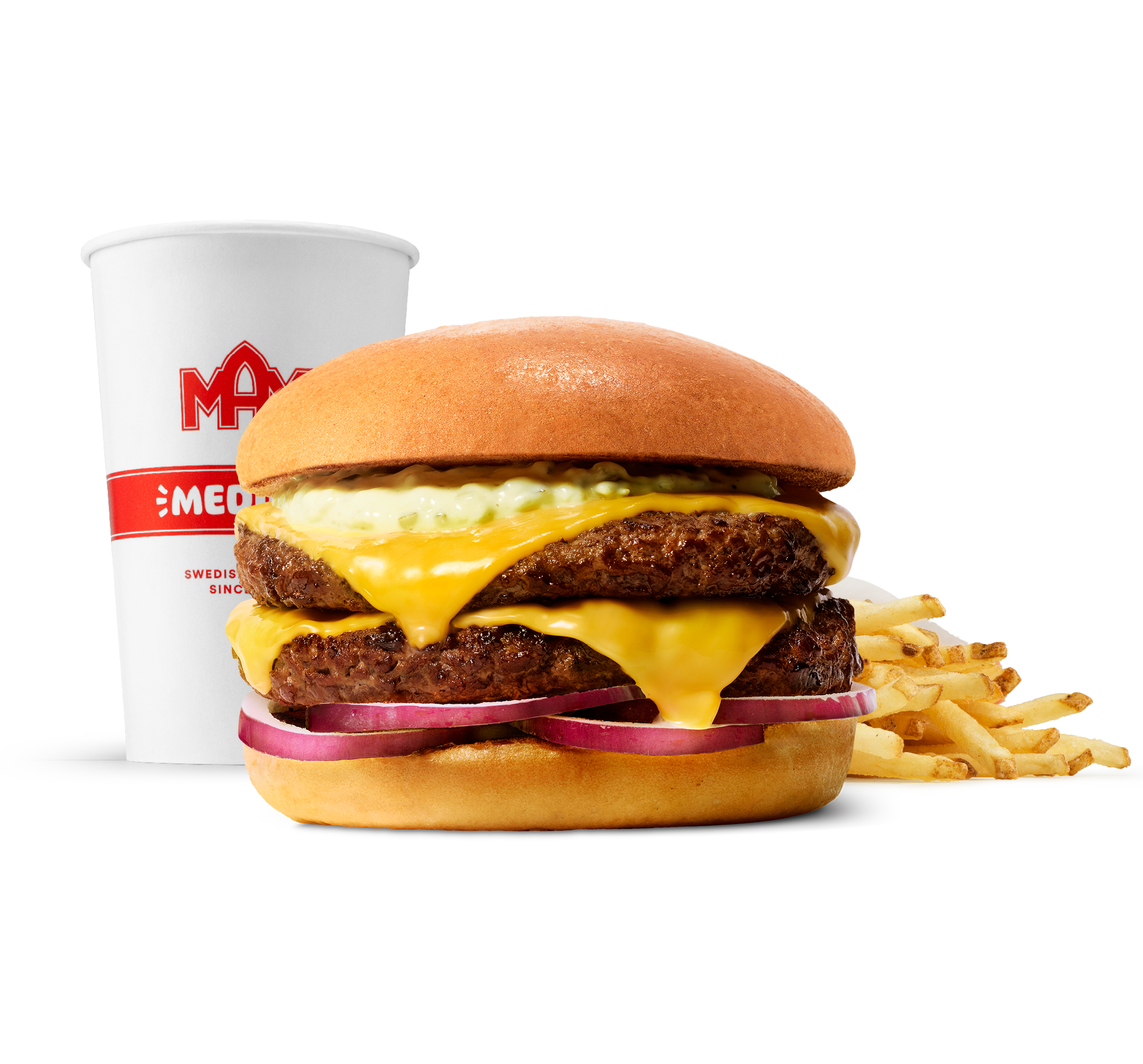 Podwójny Tatarski Cheeseburger w zestawie