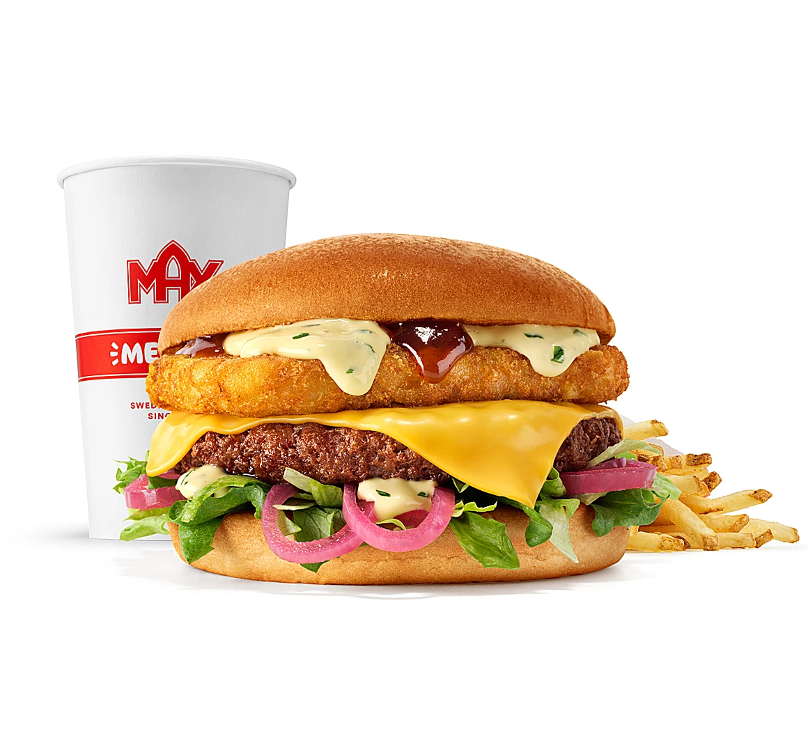 Burger Rywala Złoty Plant Beef w zestawie