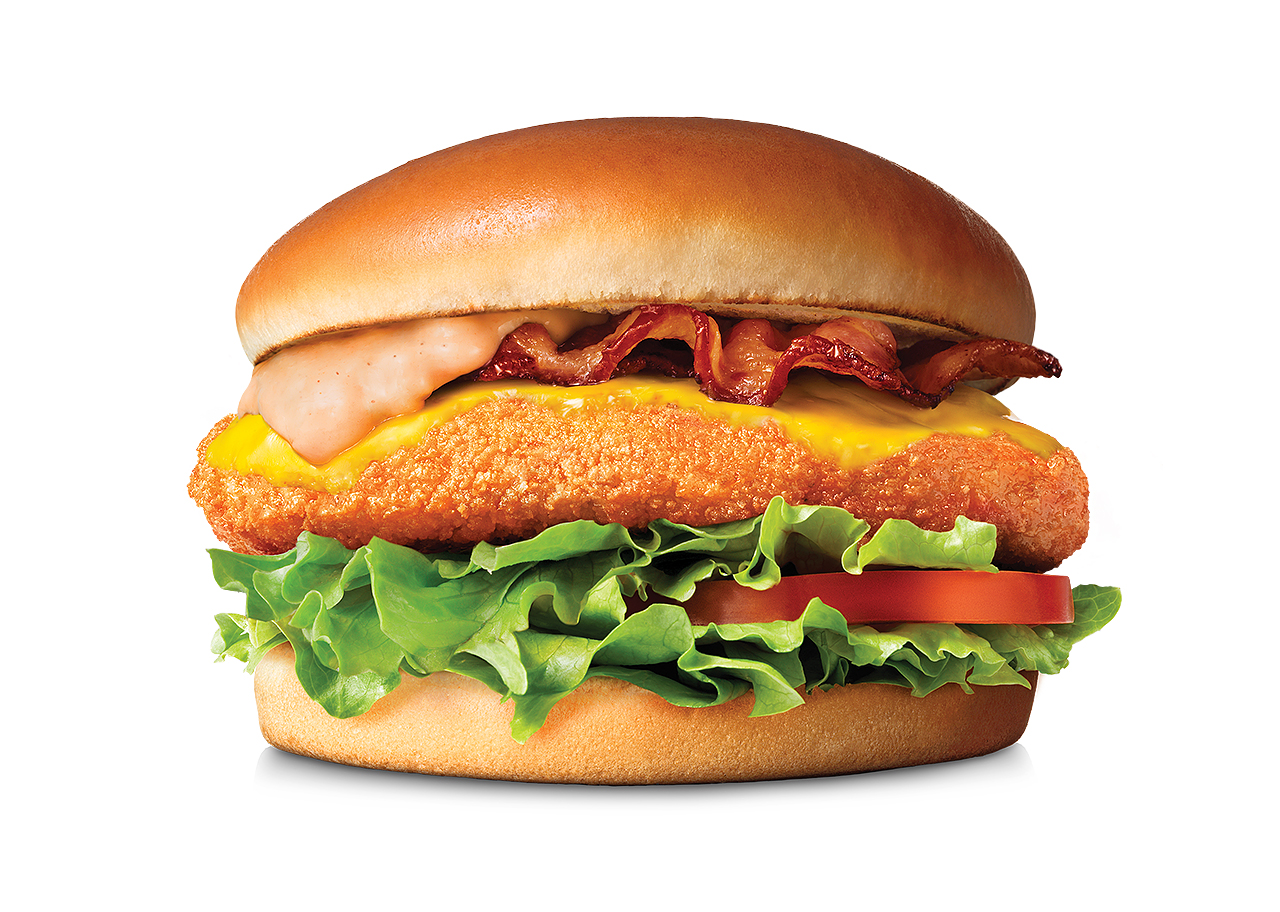 Chrupiący Kurczak Burger z Bekonem