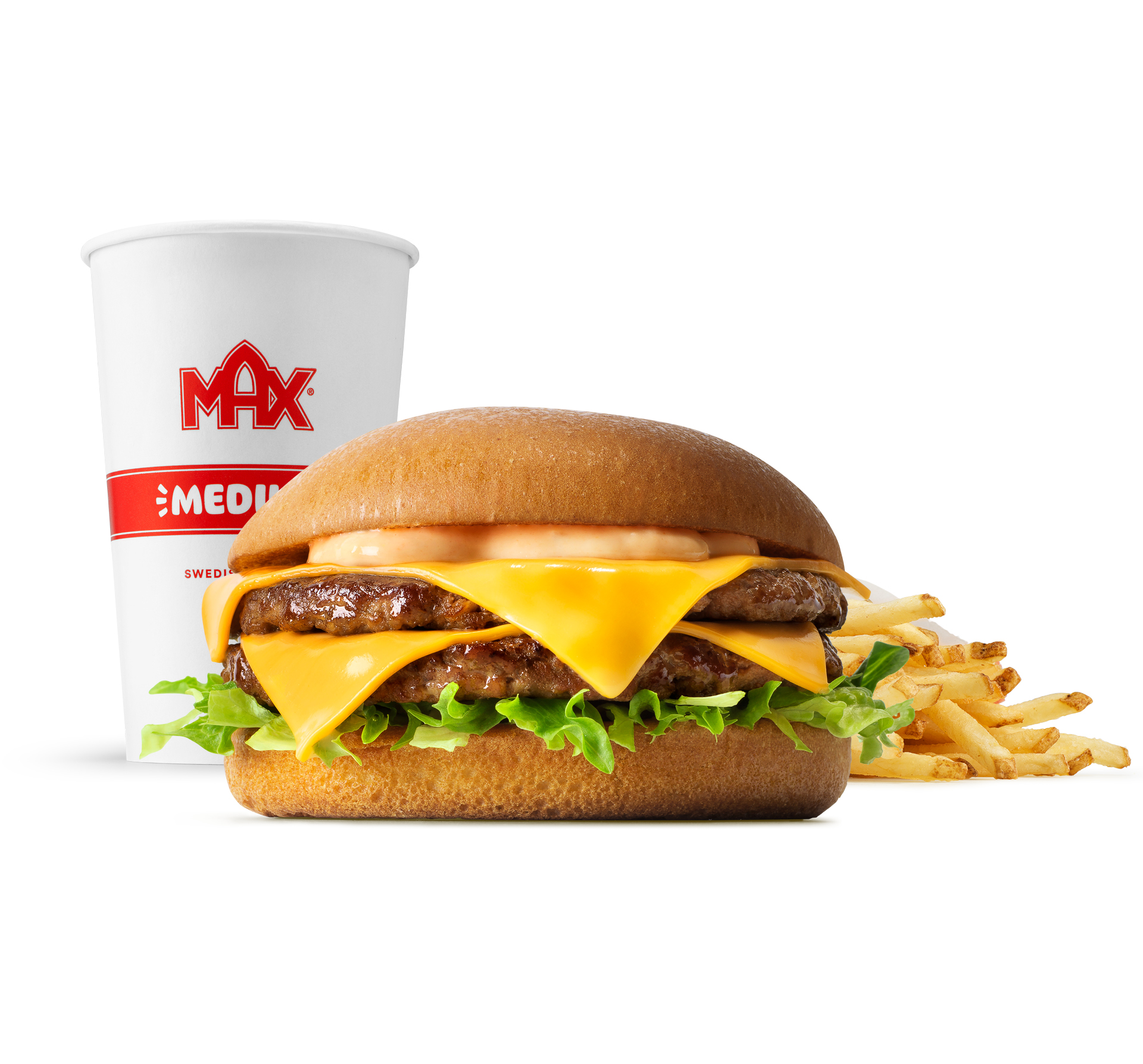 Double Cheeseburger w zestawie