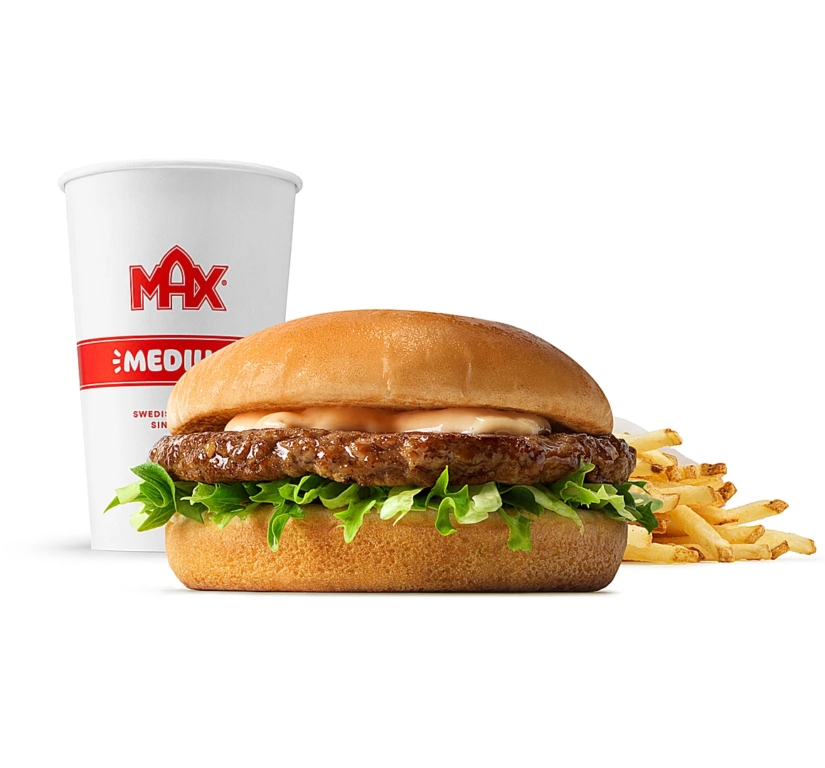 Hamburger w zestawie