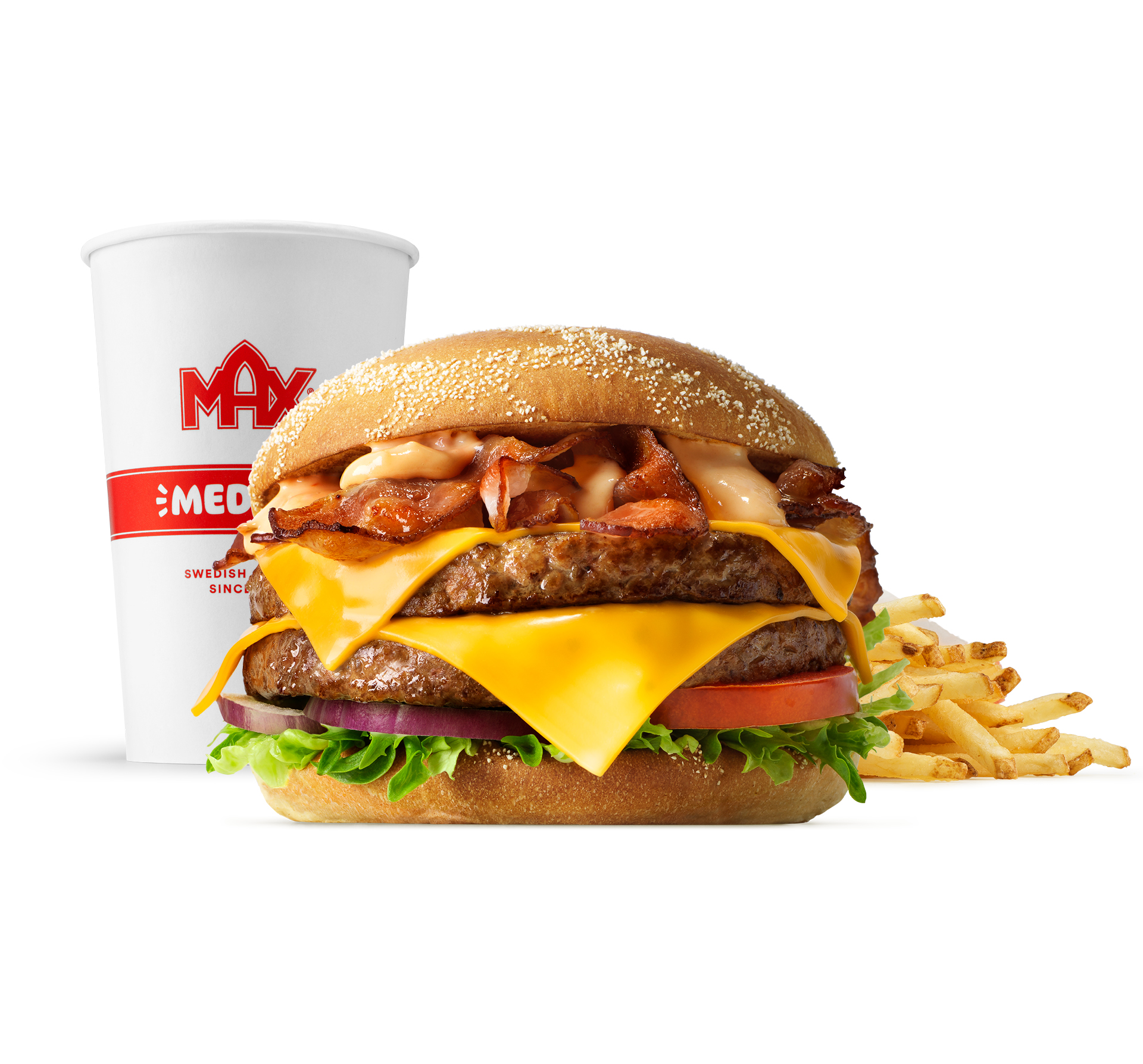 Podwójny Frisco Burger w zestawie