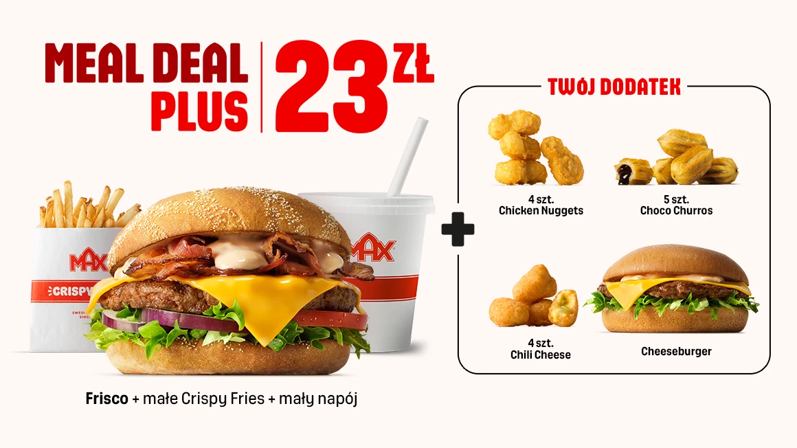 MAX Premium Burgers - Meal Deal Plus | MAX