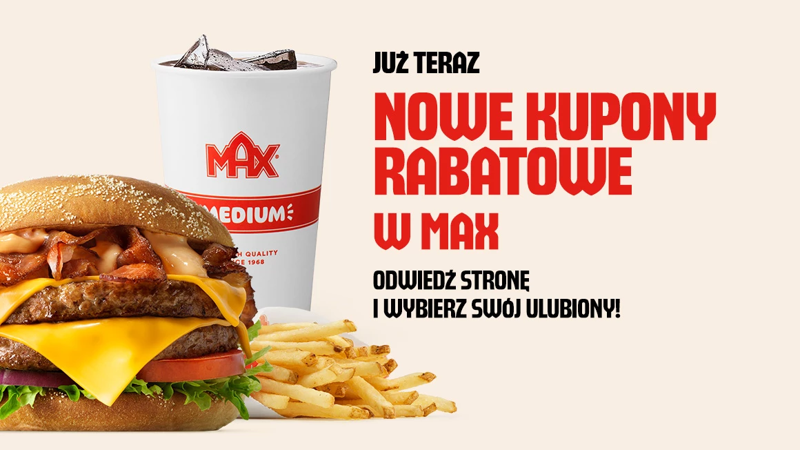 Nowe kupony rabatowe w MAX!
