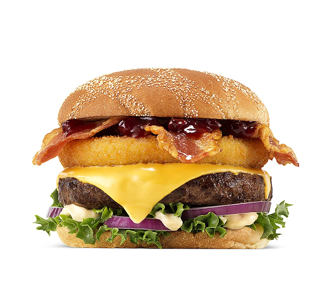 Burger Rywala Beef and Bacon