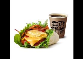 Morning Wrap Omelette & Bacon w zestawie