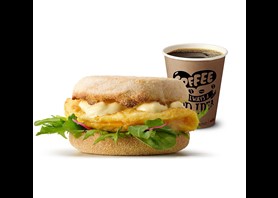 Muffin 'n' Egg Benedict w zestawie