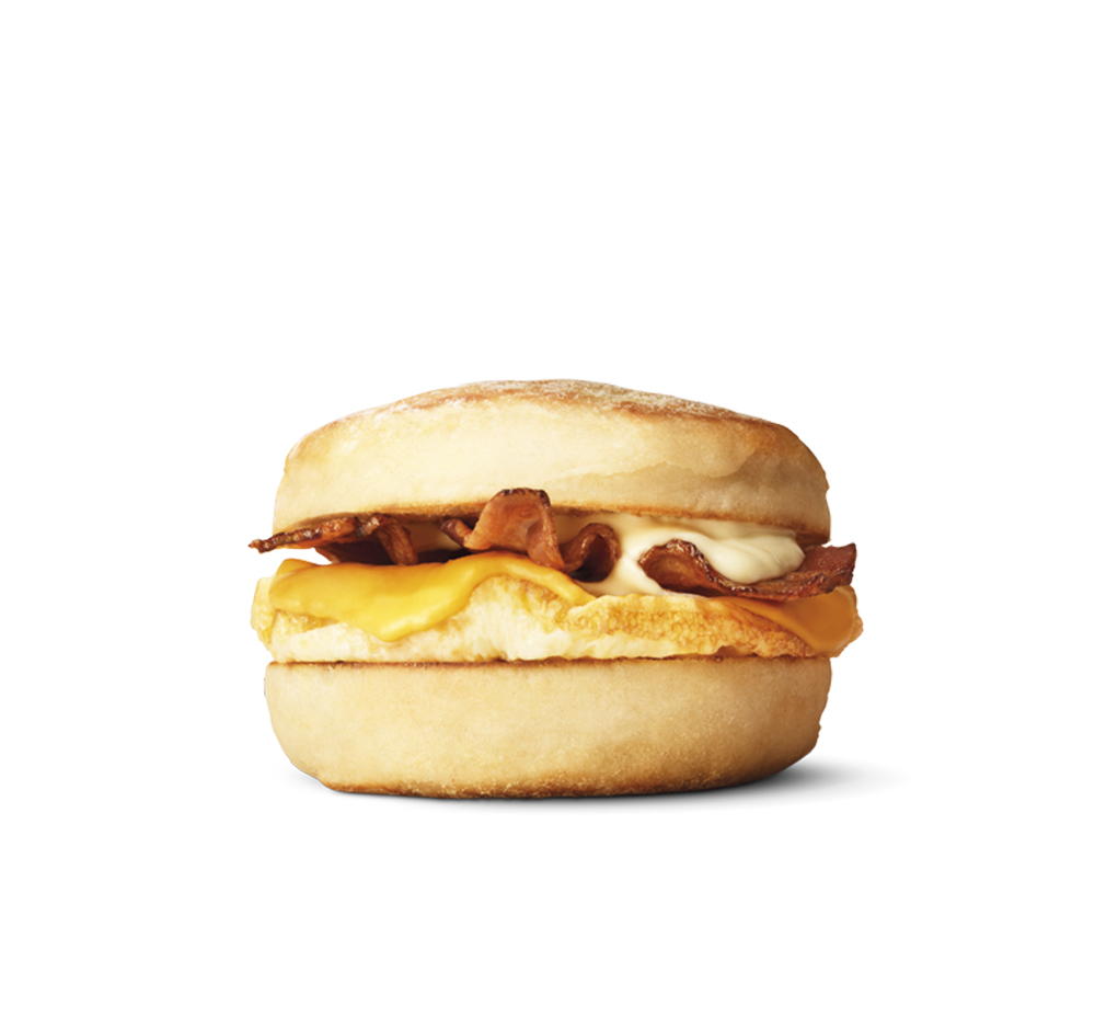 Muffin Egg and Bacon 