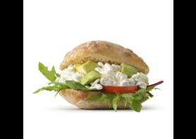 Ciabatta Roll Cottage Cheese & Avocado