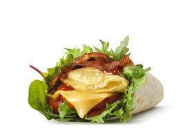 Morning Wrap Omelette & Bacon