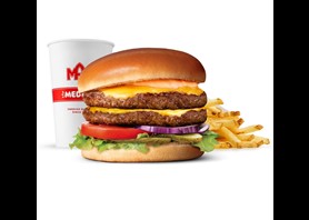 Podwójny Original Burger w zestawie