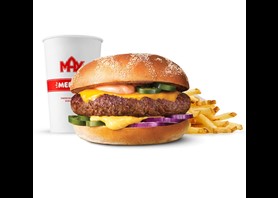 GDL Burger Pikantny z Cheddarem w zestawie