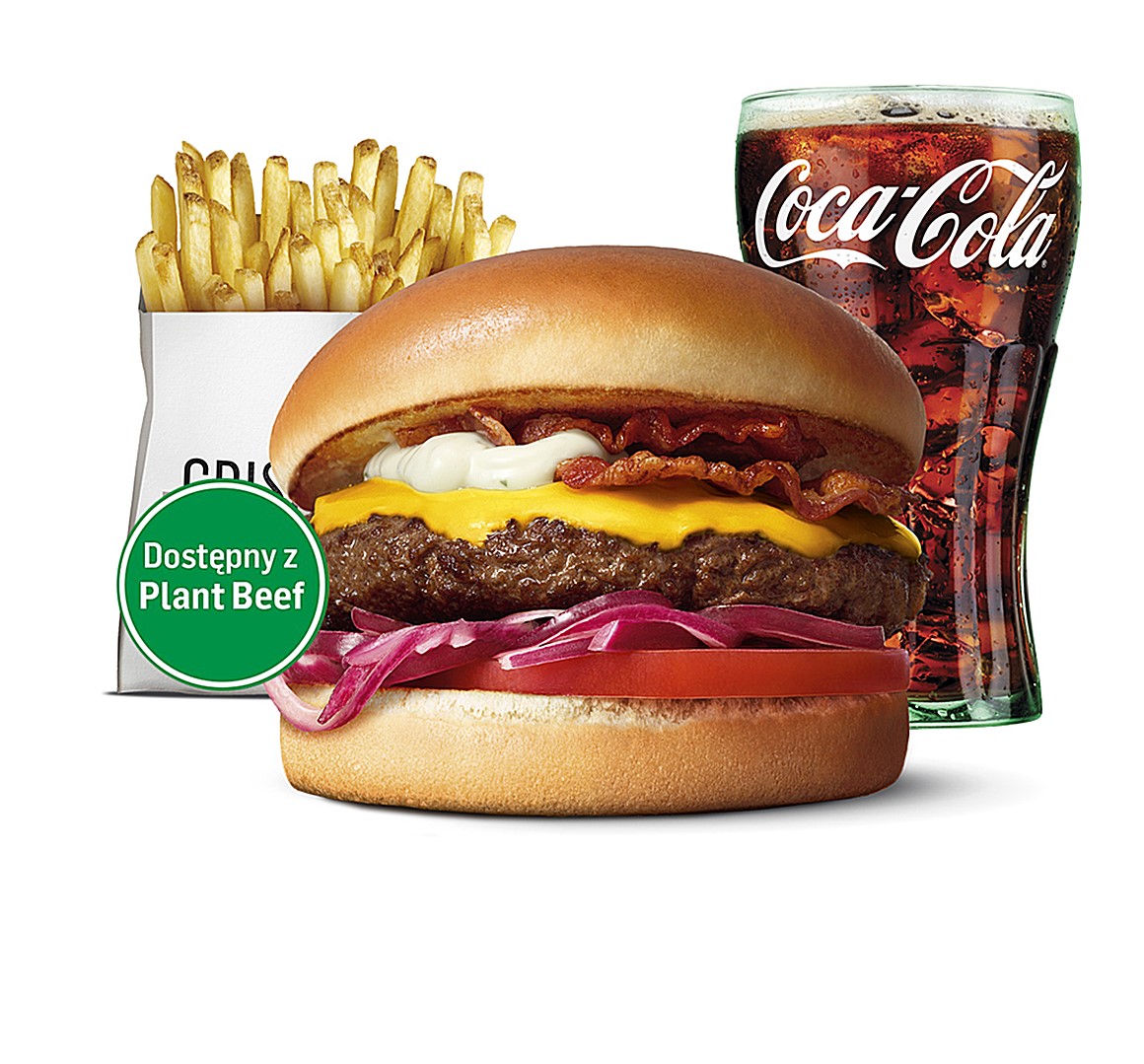 Umami Burger z Bekonem w zestawie